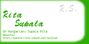 rita supala business card